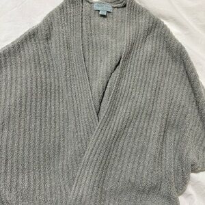 Barefoot Dreams Gray V-Neck Sweater
